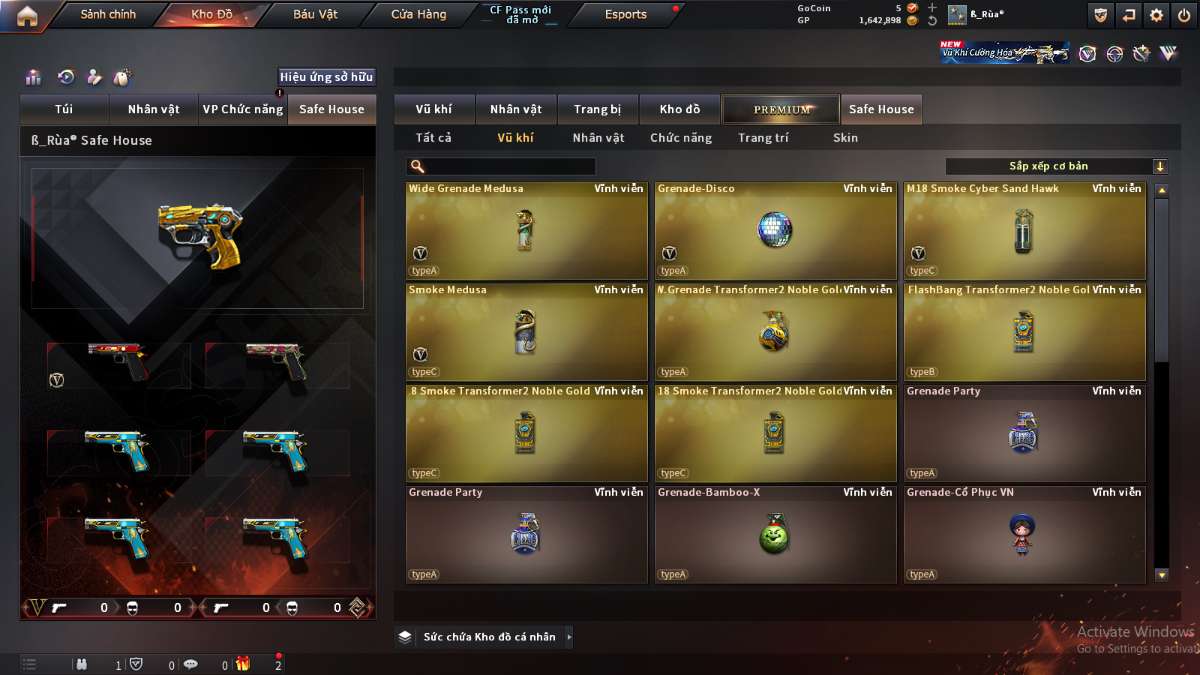 shop acc cf uy tin gia re